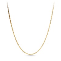 Bevilles Singapore Necklace 9ct Yellow Gold 50cm