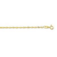Bevilles Singapore Necklace 9ct Yellow Gold 55cm