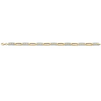 Bevilles Link Bracelet 9ct Yellow Gold 19cm