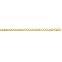 Bevilles Curb Necklace 9ct Yellow Gold 45cm