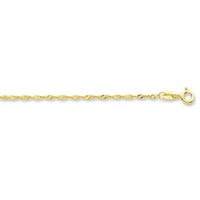 Bevilles Chain Necklace 9ct Yellow Gold 45cm
