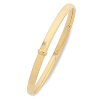 Bevilles Bangle Bracelet 9ct Yellow Gold Infusion