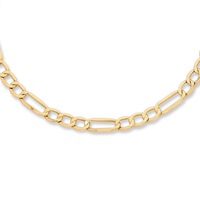Bevilles Figaro Necklace 9ct Yellow Gold Infusion 45cm