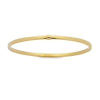 Bevilles Bangle Bracelet 9ct Yellow Gold Infusion