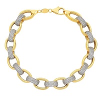 Bevilles Belcher Bracelet 9ct Yellow Gold Infusion 19cm
