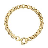 Bevilles Belcher Bracelet 9ct Yellow Gold Infusion 20cm