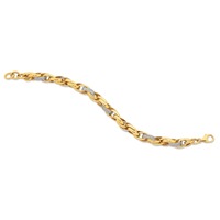 Bevilles 9kt Yellow Gold Silver Infused Bracelet