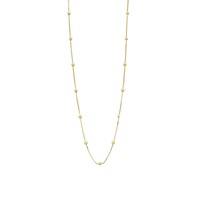 Bevilles Ball Chain Necklace 9ct Yellow Gold Infusion 45cm