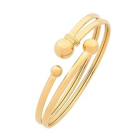 Bevilles Bangle Bracelet 9ct Yellow Gold Infusion