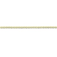 Bevilles Curb Necklace 9ct Yellow Gold Infusion 65cm