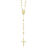 Bevilles Beaded Necklace 9ct Yellow Gold Infusion 66cm