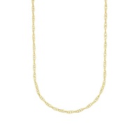 Bevilles Singapore Necklace 9ct Yellow Gold 50cm