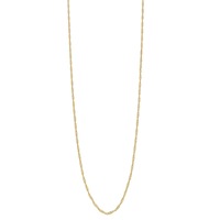 Bevilles Singapore Necklace 9ct Yellow Gold 55cm