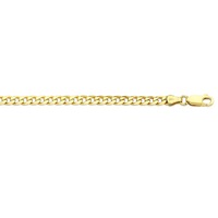 Bevilles Curb Necklace 9ct Yellow Gold 50cm