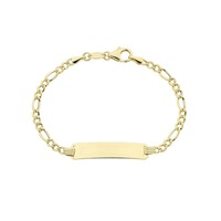Bevilles ID Bracelet 9ct Yellow Gold Infusion 16cm