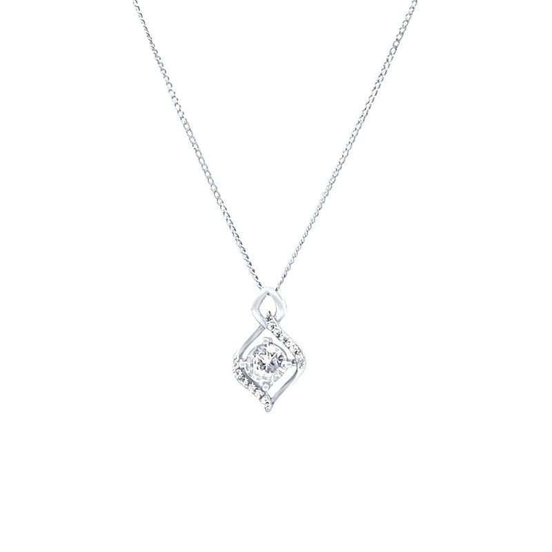 Buy Bevilles Double Open Marquise Necklace with Cubic Zirconia in ...