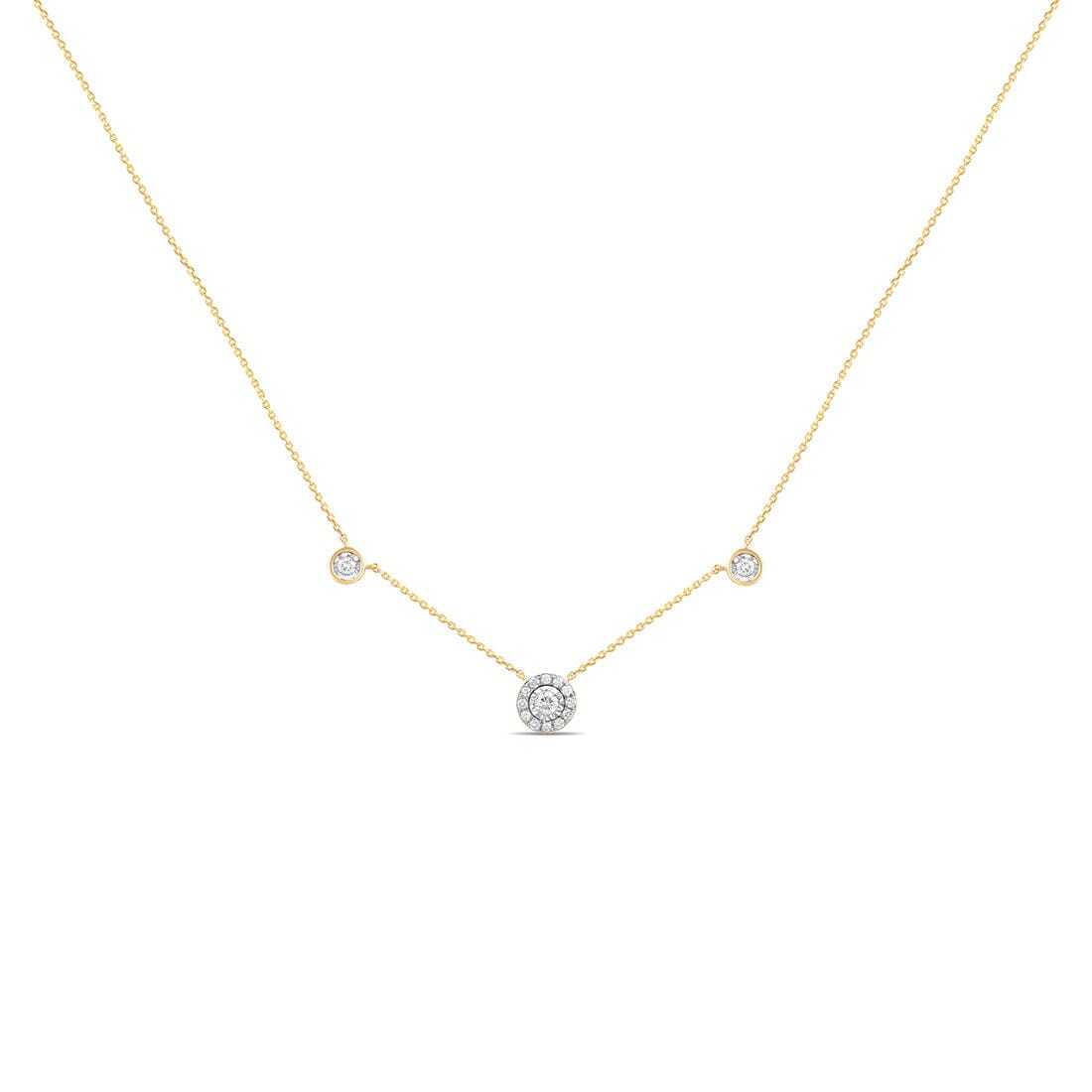 Bevilles 9kt White Gold 0.60ct Diamond Necklace main image 0