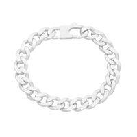 Bevilles Curb Link Bracelet Sterling Silver 23cm
