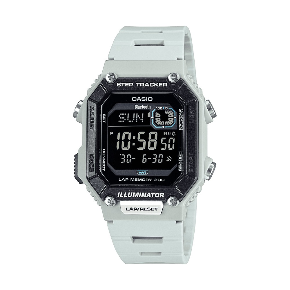 Buy Casio Connect Digital Bluetooth Steps Dual Time Stopwatch 200M Water  Resistant White Case And Resin - MyDeal