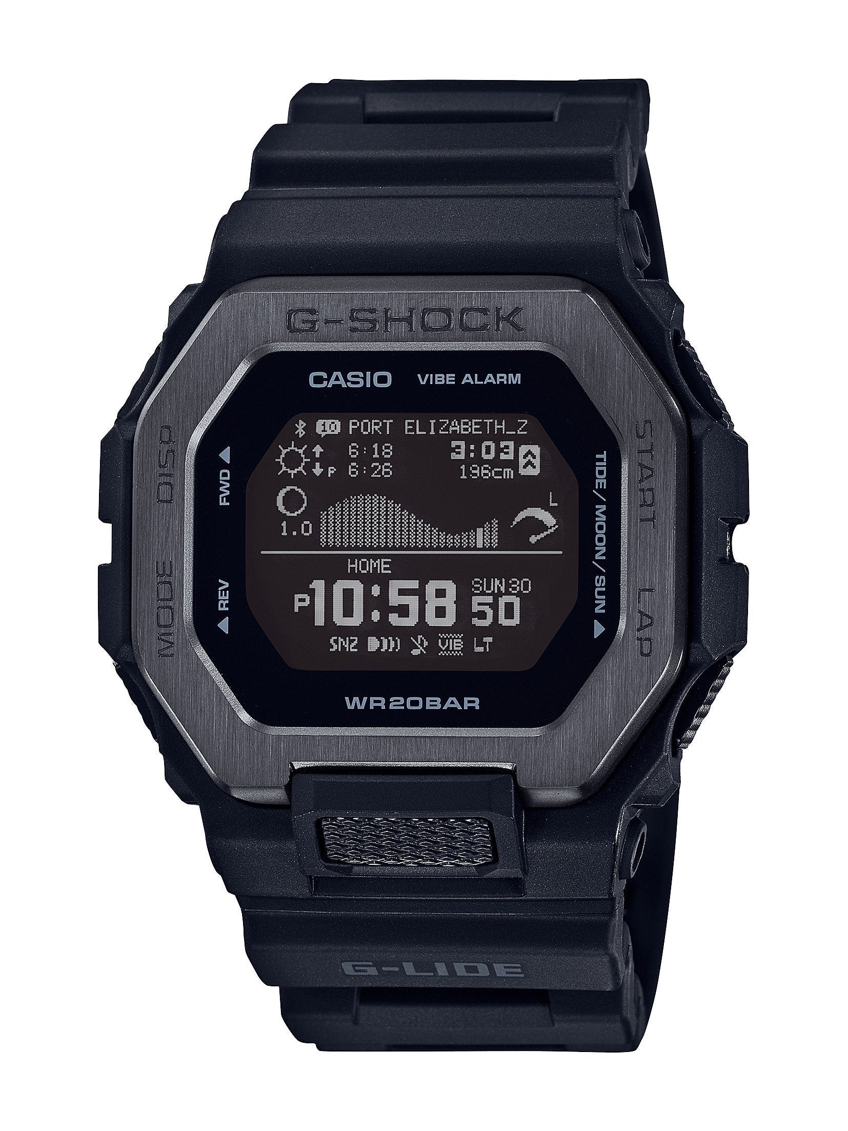 Casio G Shock G Glide Black Watch GBX100NS-1D Resin Stainless Steel Shock Resistant 4549526299599