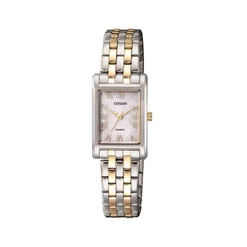 citizen ladies multicoloured stainless steel bracelet watch