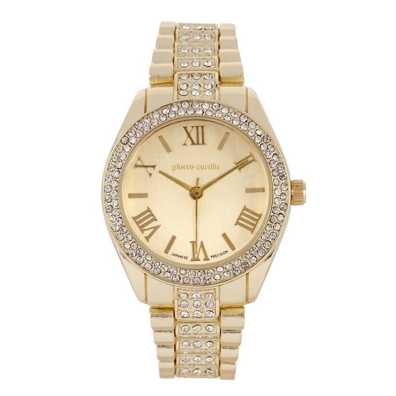 Pierre Cardin Betina Ladies Watch 6005 Stainless Steel 3 Hands Gold ...