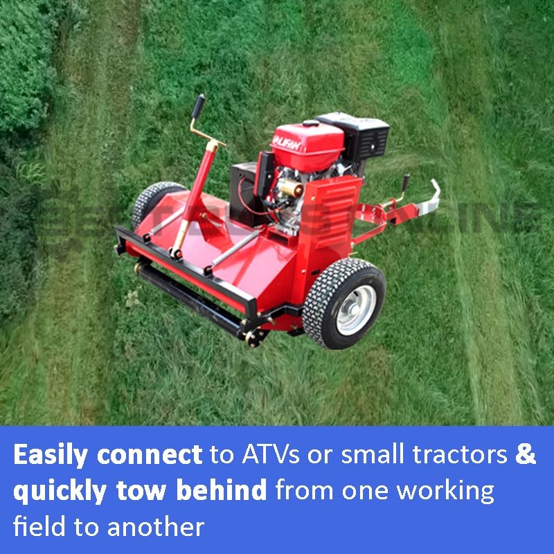 ATV Flail Mower 5ft 15 HP Electric Start Tow Behind Quad Bike 1500mm