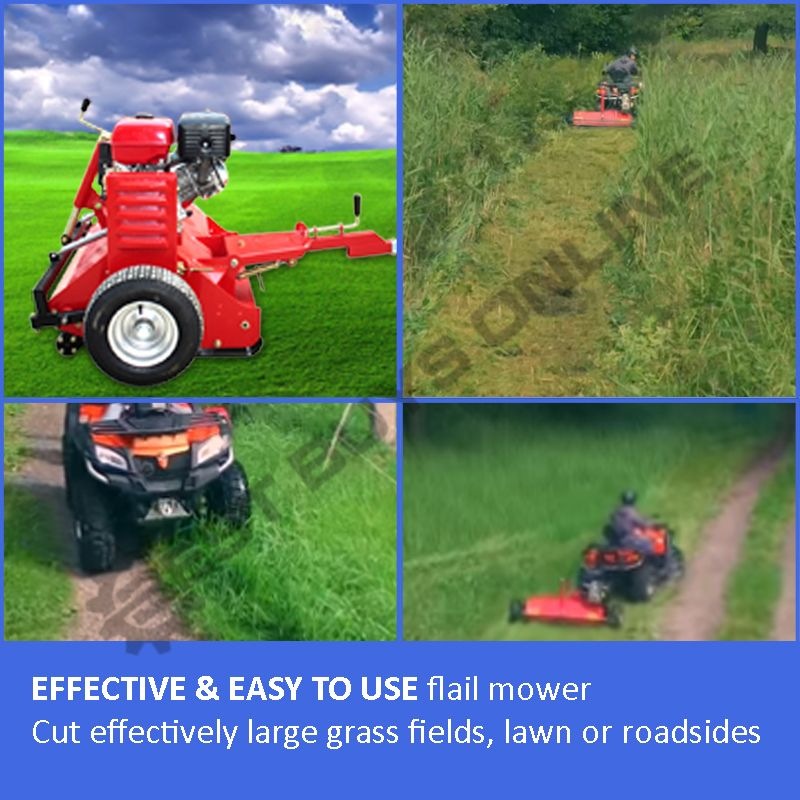 Buy ATV Flail Mower 5ft 15 HP Lifan Electric Start Tow Behind Quad Bike