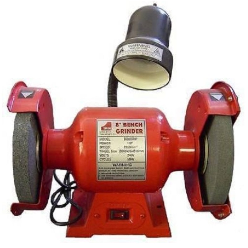Bench Grinder 8" 200 mm 1 HP Wheel worklight Knife Sharpener Power Tool
