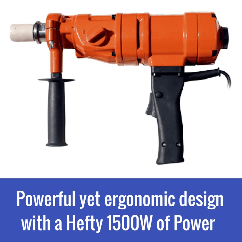 Diamond Core Drill Hand Held Drilling Machine Concrete Wet Dry Electric