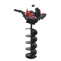 Post Hole Digger Earth Auger One man 49cc included 3 Augers 100 150 200mm