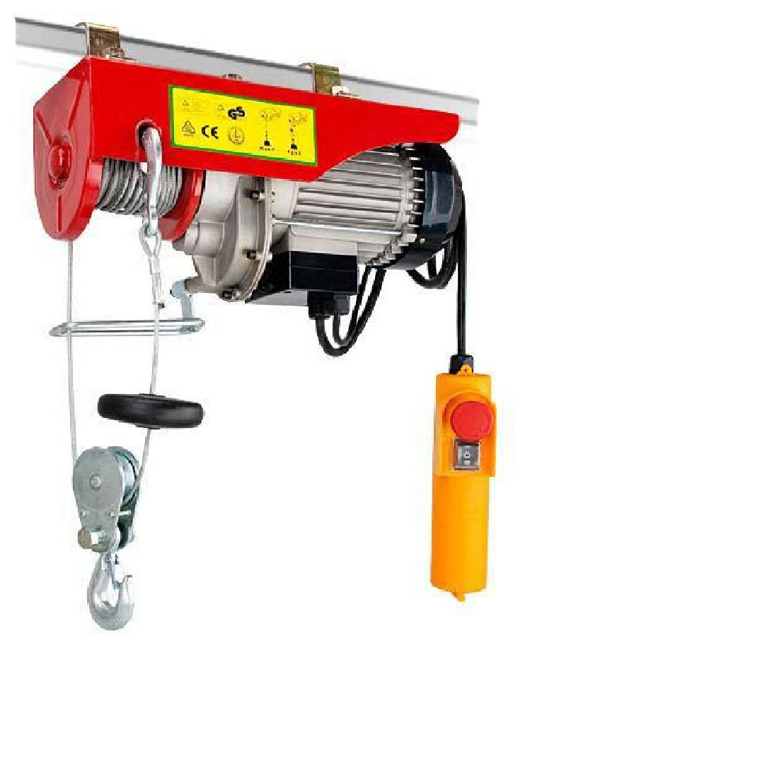 Electric Hoist Winch 600 / 1200 kg Remote Control Chain Lifting Rope