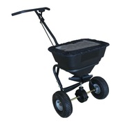 Fertilizer Spreader Push Walk Behind 30 kg 26L Seed Lawn Fertiliser Broadcast