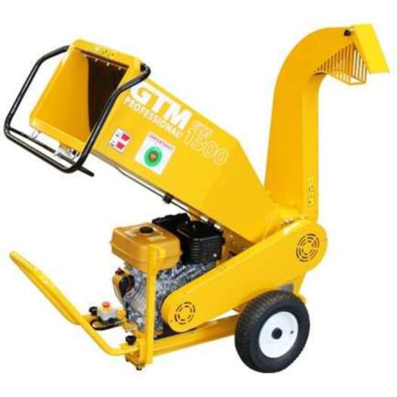 Wood Chipper GTM Petrol 14 HP Engine w/ Lift Hook Shredder Mulch 2yrs