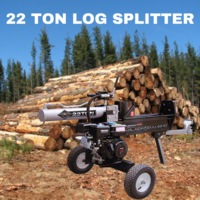 Log Splitter 22 Ton 6.5 HP Petrol - Genuine Millers Falls Black Diamond