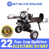 Log Splitter 22 Ton 6.5HP Electric Start - Genuine Millers Falls Black Diamond