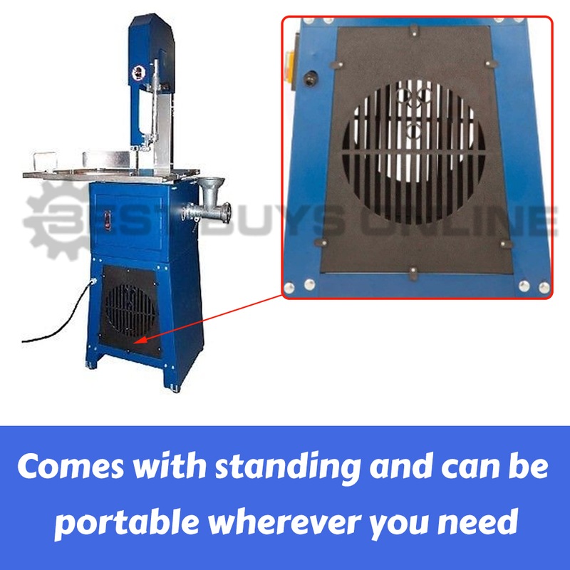 Buy Meat Cutting Band Saw 10" with Meat Mincer Bandsaw Slicer Grinder