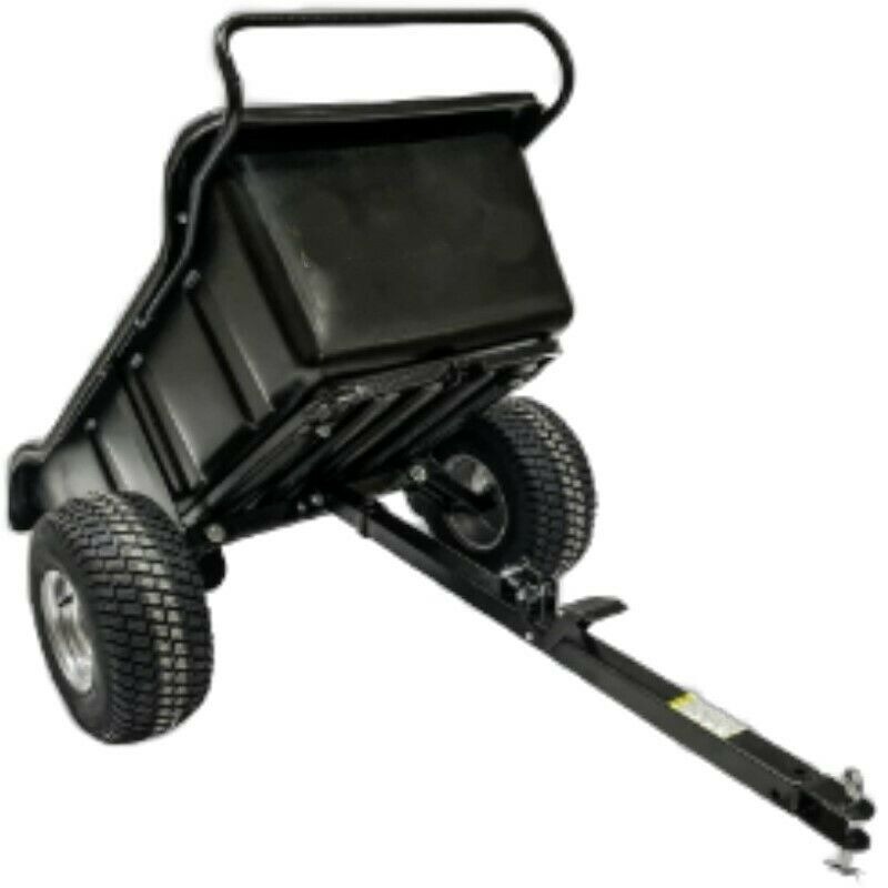 Poly Dump Cart 680 kg Heavy Duty 1500lbs Large Tray 22 cu.ft tow behind