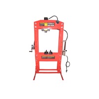Shop Press 75 Ton Air Hydraulic with Foot Control Pedal, Gauge, Sliding Head