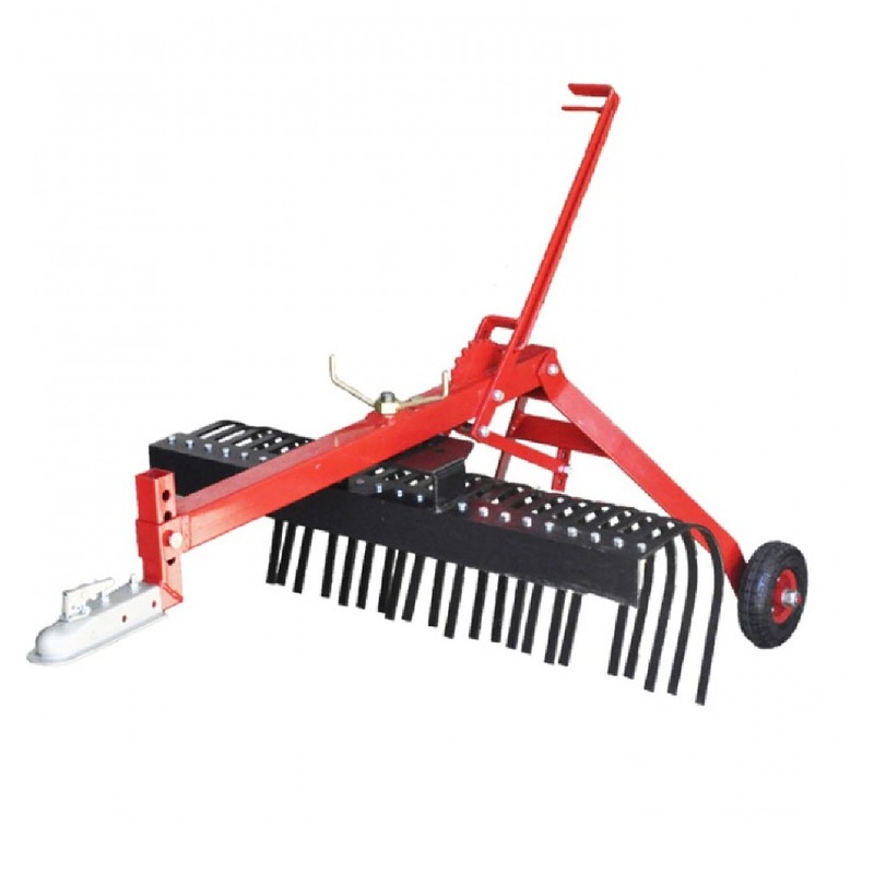 Buy Stick Rake 7ft 210cm tow behind landscape rake for ATV, quad bike