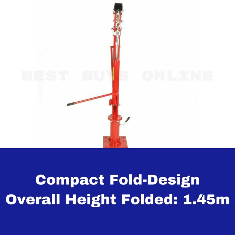 Buy Hydraulic Ute Swivel Crane with base plate 450/ 900 kg Hydraulic