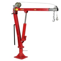 Hydraulic Ute Swivel Crane with base plate & Cable Winch 450 kg Ute Crane