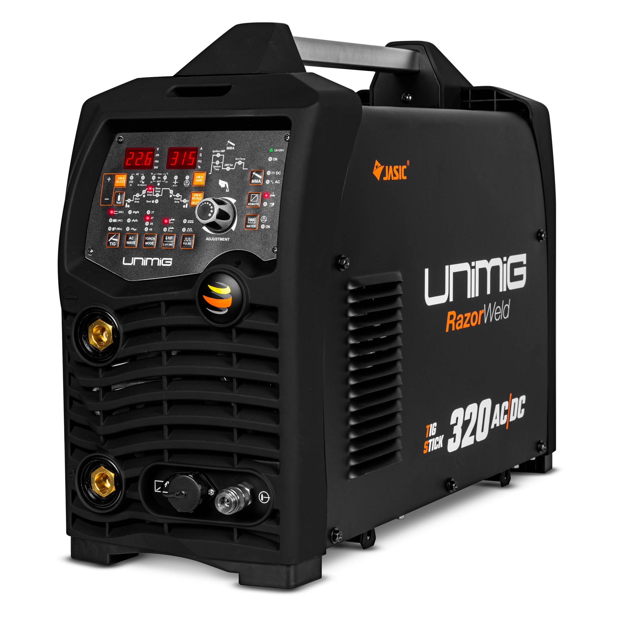 Unimig Stick Tig Welder Razor Arc 320 Acdc Tig W Welding Helmet Foot