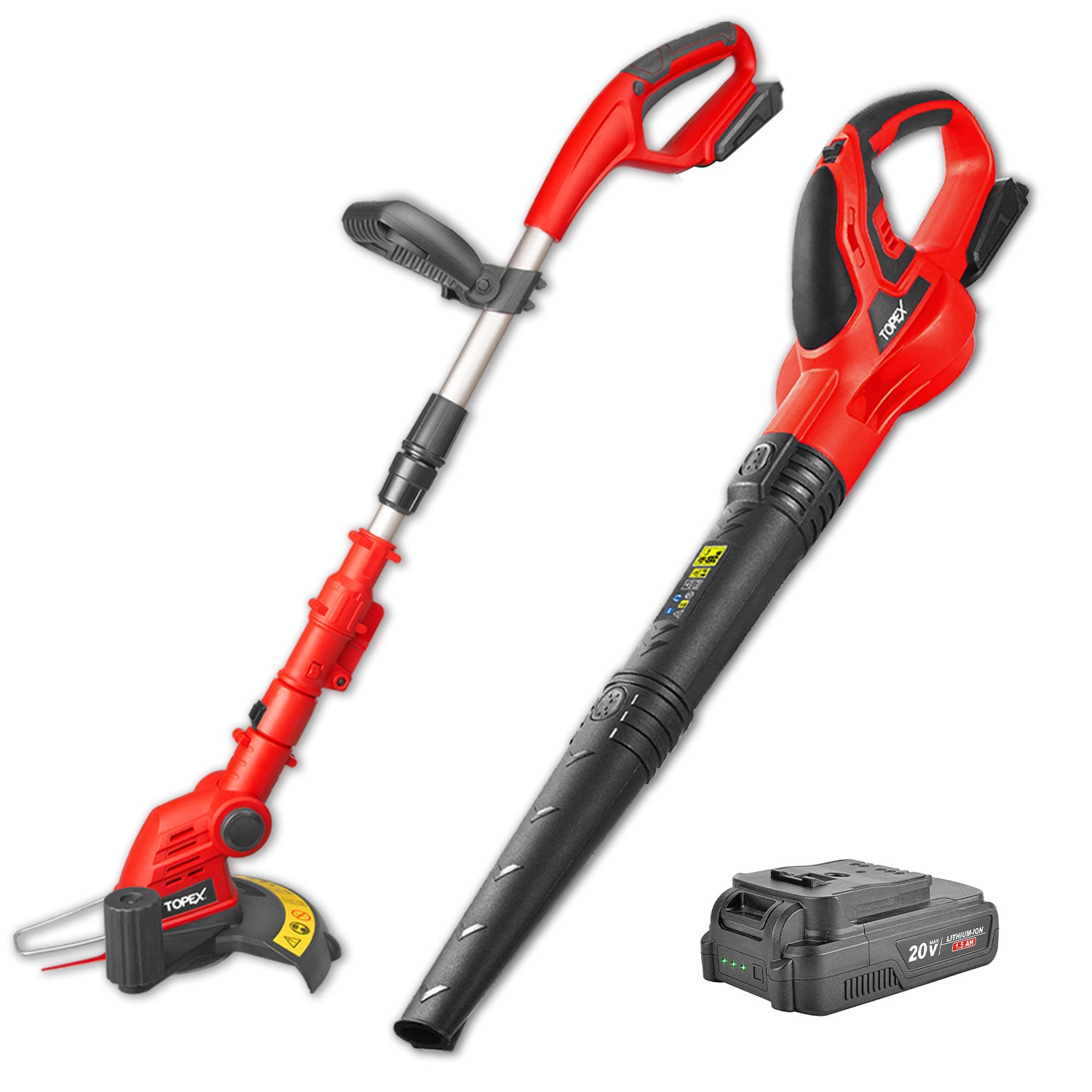 TOPEX 20V Cordless Blower and Grass Trimmer Combo Kit w/ Battery Australia