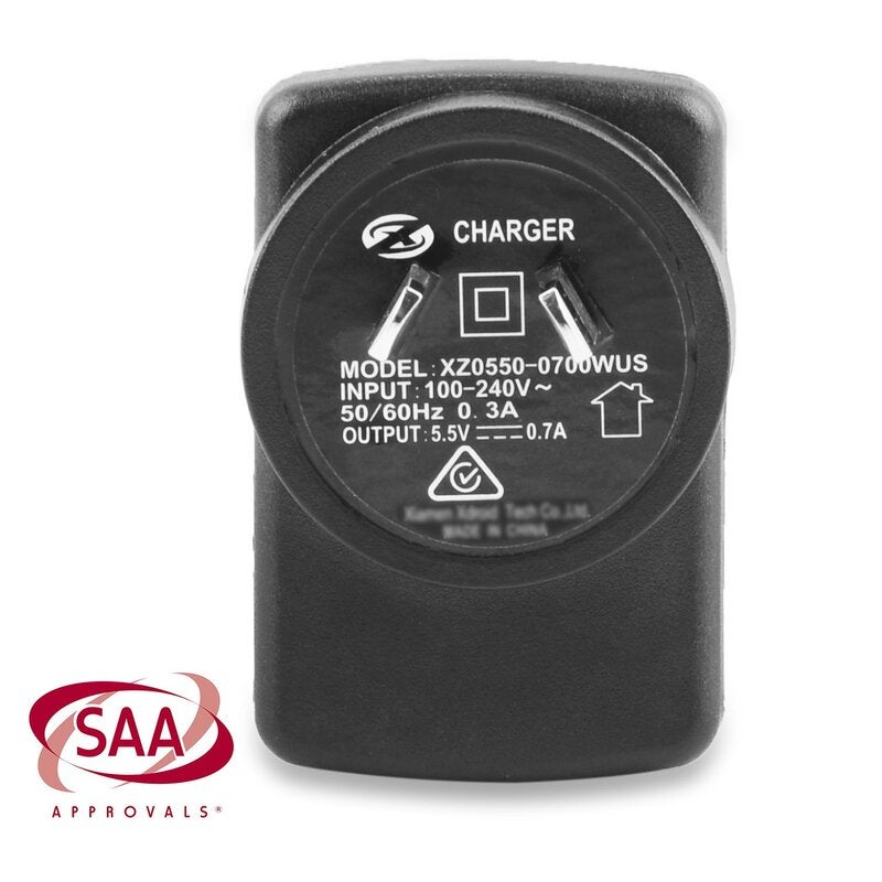 SAA Approved 5V Low Voltage Power Supply Transformer Power Adapter DC 5.5V 0.7A