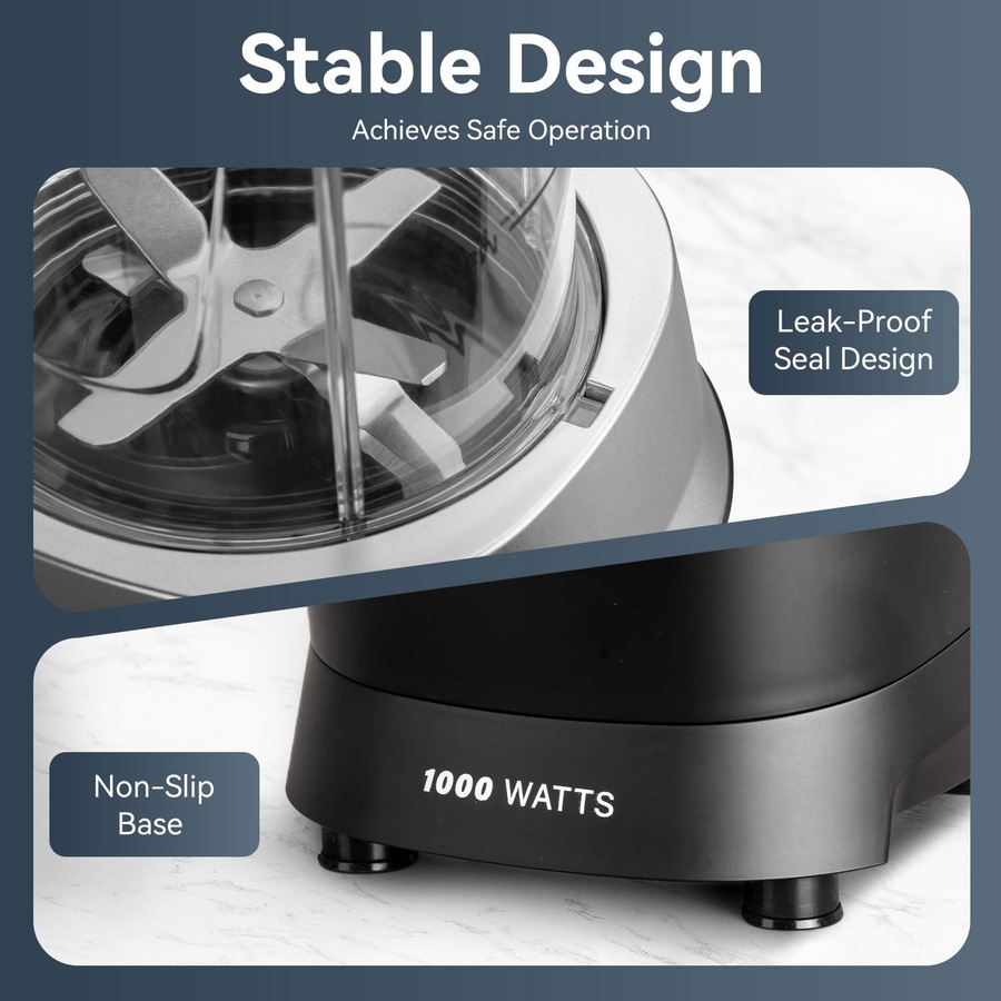 Stelive 1000W Electric Juice Blender Portable Blender Fresh Juice Mixer Smoothie Maker Electric Shakes Juicer Machine (Black)