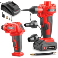 TOPEX 2IN1 Cordless High Volume & Pressure Inflator Deflator, Air Compressor Pump, Suitable for Tyres, Air Mattresses, Sports Equipments