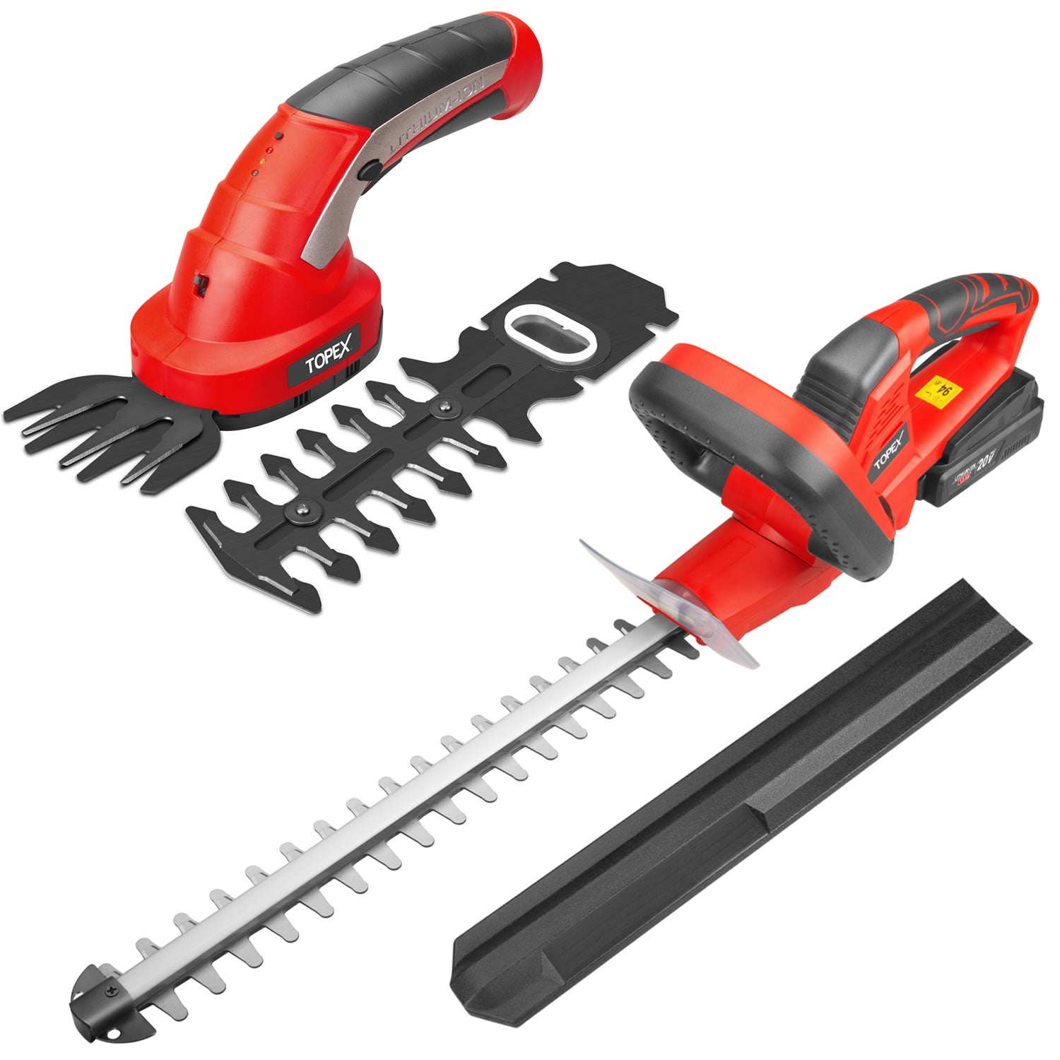 TOPEX 20V Hedge Trimmer & 4V 2in1 Grass Shear Combo Kit