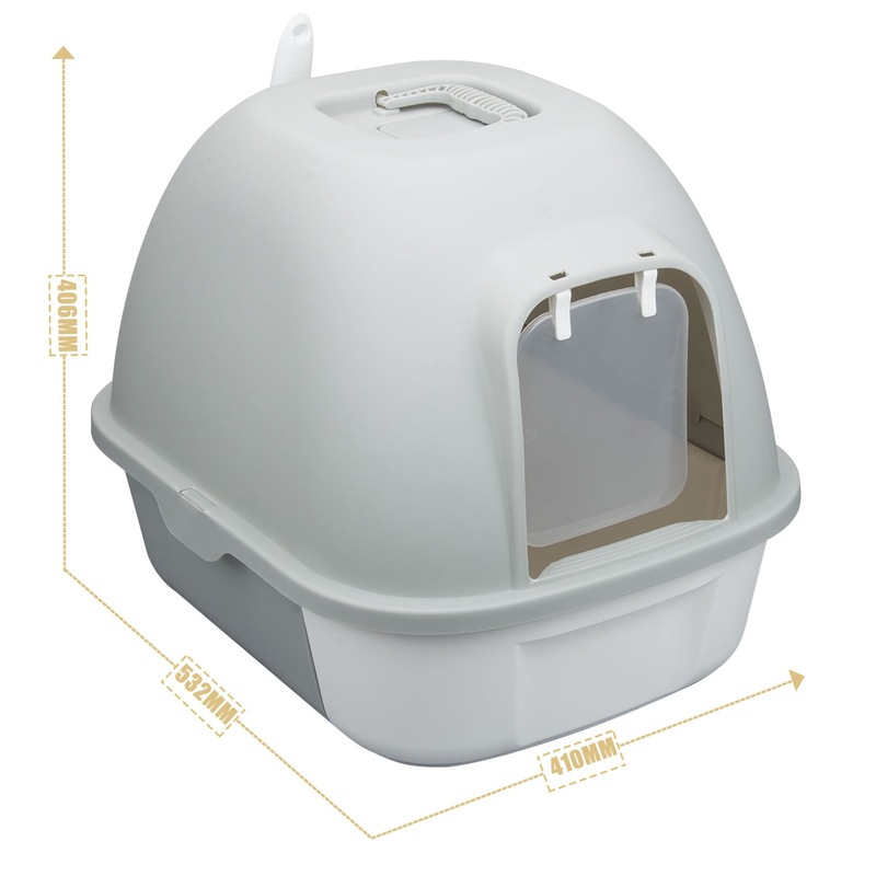 Buy truepal Cat Litter Box Front Entry With Lid Fully Enclosed, Anti ...