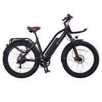 ET.Cycle T1000 Fat Trekking Step-thru E-Bike, 48V 21Ah, 1008Wh, Hydraulic Brakes [Matt Black]